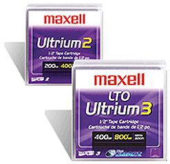 Maxell 183800 LTO Ultrium Tape Media, 1 cartridge 100GB native, 200GB compressed capacity (183 800, 183-800)
