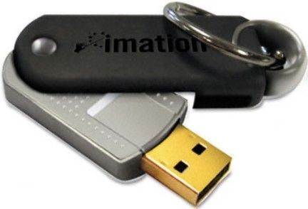 Imation 18410 Pivot USB Flash Drive, 4 GB Storage Capacity, Hi-Speed USB Interface Type, 1 x Hi-Speed USB - 4 pin USB Type A Interfaces, Apple MacOS 9.0 or later, Microsoft Windows 98SE/2000/ME/XP, Linux 2.4.2 or later OS Required, UPC 051122184109 (18-410 18 410)