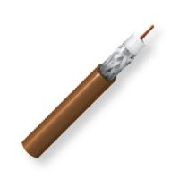 BELDEN1855P0011000, Model 1855P, RG59, 23 AWG, Sub-miniature, Low Loss Serial Digital Coax Cable; Brown Color; Plenum CMP-Rated; 23 AWG solid bare copper conductor; Foam FEP core; Duofoil Tape and Tinned copper braid shield; Flamarrest jacket; UPC 612825124702 (BELDEN1855P0011000 TRANSMISSION CONNECTIVITY DIGITAL WIRE) 