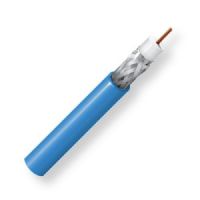 BELDEN1855P00610000, Model 1855P, RG59, 23 AWG, Sub-miniature, Low Loss Serial Digital Coax Cable; Blue Color; Plenum CMP-Rated; 23 AWG solid bare copper conductor; Foam FEP core; Duofoil Tape and Tinned copper braid shield; Flamarrest jacket; UPC 612825192060 (BELDEN1855P0061000 TRANSMISSION CONNECTIVITY DIGITAL WIRE) 