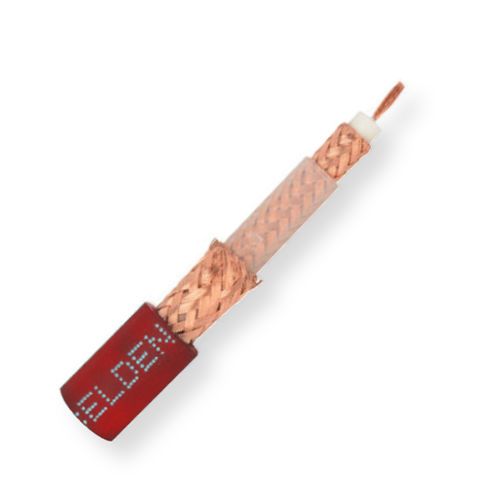 Belden 1857A 0021000, Model 1857A, 22 AWG, RG59 Video Triax Cable; Red; Stranded 0.031-Inch ;Bare copper conductor; Foam polyethylene insulation; Bare copper braid shields; Belflex jacket; Indoor or for outdoor field deployable use; UPC 612825357643 (BTX 1857A0021000 1857A 0021000 1857A-0021000)