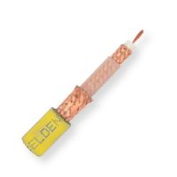 Belden 1857A 0041000, Model 1857A, 22 AWG, RG59 Video Triax Cable; Yellow; Stranded 0.031-Inch ;Bare copper conductor; Foam polyethylene insulation; Bare copper braid shields; Belflex jacket; Indoor or for outdoor field deployable use; UPC 612825356684 (BTX 1857A0041000 1857A 0041000 1857A-0041000) 