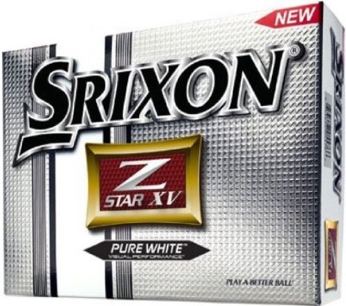 Cleveland 186101 Srixon Z-STAR XV Golf Ball (12-pack), White, Dual core construction for ideal trajectory and spin off the tee with faster swing speeds optimizing total distance, 344 Speed dimple design balances dimple surface coverage making this ball virtually unyielding into the wind, UPC 653427055698 (18-6101 186-101 1861-01)