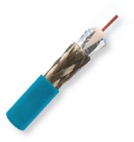 Belden 1865A 0061000, Model 1865A, 25 AWG, Sub-miniature, Serial Digital Coax Cable; Blue Color; Riser-CMR Rated, Stranded 0.021-Inch bare copper conductor; Gas-injected foam HDPE insulation; Duofoil Tape and Tinned copper Braid shield; PVC jacket; UPC 612825356752 (BTX 1865A0061000 1865A 0061000 1865A-0061000 BELDEN) 