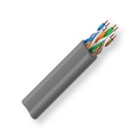 Belden 1874A F6HA1000, Model 1874A; 23 AWG, 4-Pair, CAT6+ Horizontal Bonded-Pair Cable; Gray Color; CMP Plenum-Rated; 4-Bonded-pairs; U/UTP-unshielded; Premise Horizontal cable; 23 AWG solid bare copper conductors; FEP insulation; Ripcord; Flamarrest jacket; UPC 612825125471 (BTX 1874AF6HA1000 1874A F6HA1000 1874A-F6HA1000 BELDEN) 