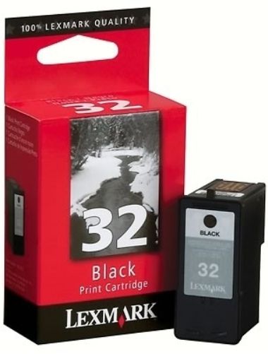 Lexmark 18C0032 Model 32 Black Print Cartridge, New Genuine Original OEM Lexmark, For use with X5270, P6250, P4350, X8350, P6350, X3330, X7350, X5470, X3350, X5250, X7170, Z816, P315, P915, P6250, Z816, P4350, P6350, P450, X3350 Printers, Yield (up to) 200 (18C-0032 18-C0032 18C0032)