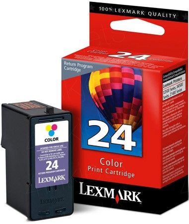 Lexmark 18C1524 Color Return Program #24 Inkjet Ink/Print Cartridge For use with Lexmark X3550, X4550, X3530, X4530, X3430, Z1420 and Z1410 Printers; Up to 200 Standard Pages in accordance with ISO/IEC 24711, New Genuine Original Lexmark OEM Brand, UPC 734646961127 (18C-1524 18C 1524 18-C1524)