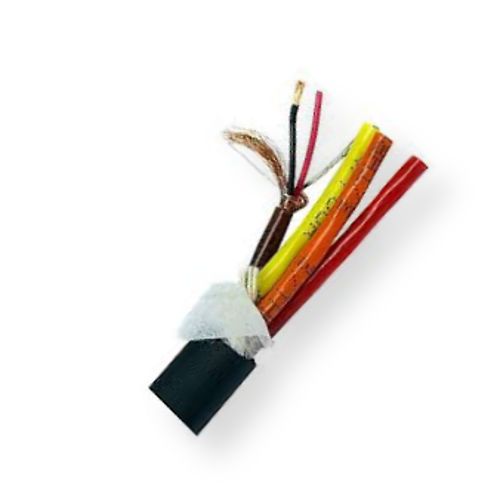 Belden 1904A B591000 Model 1904A, 4-Pair, 24 AWG, Audio Snake Cable; Black, Matte; 24 AWG bare copper pairs; Polyolefin insulation; Individually shielded with double serve French Braid; Drainwire; Numbered color-coded PVC jackets; Flexible PVC jacket; UPC 612825126386 (BTX 1904AB591000 1904A B591000 1904A-B591000)
