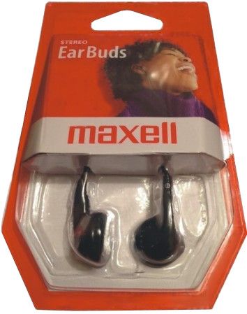 Maxell 190610 WM Stereo Earbuds, Black, Ideal for all portable stereo devices and will reproduce a dynamic sound, They are also lightweight and easy to take with you where ever you go, They're designed for extended use (190610WM 190610-WM) 