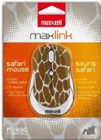 Maxell 191116 Wireless Safari Mini Optical Mouse, Brown Giraffe, 2.4GHz wireless technology, 1600 dpi tracking, 3-key button with scroll wheel, Up to 32' wireless range, Compatible with Mac or PC, Requires 1 x AAA battery (not included), UPC 025215194368 (19-1116 191-116 1911-16)  