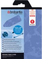Brabantia 191442 Replacement Ironing Table Cover 124 x 38 cm, Neutral, Wide choice of qualities and designs - to choose the ideal ironing comfort, Fastened with cord binder and pull string tightener, Heavy duty pure cotton - washable and colour-fast, 100% cotton with 2 mm foam layer, Dimensions (HxW) 124 x 38 cm (191-442 191 442) 