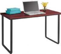 Safco 1943CYBL Steel Workstation, Cherry Top/Black Base, Tempered Glass Laptop Desk; 150 lbs Weight Capacity; White Powder Coat Frame Paint; Top Dimensions 47 1/4" w x 24" d; Worksurface Height 28 3/4" h; Worksurface Dimensions 47 1/4" w x 24" d; Powder Coat Steel Frame/WoodLaminate Materials; Dimensions 47 1/4"w x 24"d x 28 3/4"h; Weight 32.2 lbs; UPC 073555194357 (1943CYBL 1943-CYBL 1943CY-BL 1943 CYBL) 
