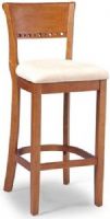 Linon 19710LTCHY-01-KD-U Bedemeier Back 24-Inch Counter Stool, Light Cherry Finish, Birch with Bentwood Veneers and Sand Microfiber Seating, Some Assembly Required, Dimensions (W x D x H) 17.32 x 20.47 x 36.60 Inches, Weight 26.46 Lbs, UPC 753793889603 (19710LTCHY01KDU 19710LTCHY-01-KD 19710LTCHY-01 19710LTCHY 19710LTCHY-01KDU) 