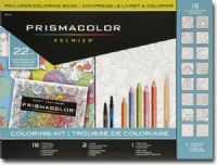 Prismacolor 1991250 Premier Coloring Kit; Sketch, color, outline, blend and more with this all-in-one art kit that includes everything you need for creative expression; Colorless blender pencil helps you blend and layer colors and soften edges of pencil artwork; UPC 070735007179 (PRISMACOLOR1991250 PRISMACOLOR 1991250 PRISMACOLOR-1991250) 
