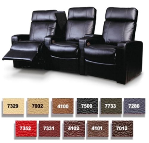 Sharut 19913-3 Three Seater Premiere Max Home Theater Seating in Motion w/Storage, Finished in Leather (199133 1991-33 199-133 19913)