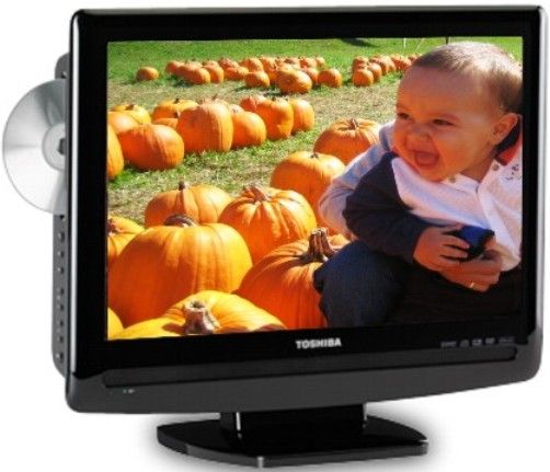 Toshiba 19LV505 Remanufactured TheaterWide 19-Inch Diagonal LCD HDTV/DVD Combo, Playable Disc Types DVD/DVD-R/DVD-RW/CD/CD-R/CD-RW/VCD, Built-In ATSC/NTSC/QAM Digital Tuning, Official DivX Certified Product, Pixel Resolution 1440 x 900, Wide Aspect Ratio, Brightness 350 cd/m2, 800:1 Contrast Ratio (19L-V505 19LV-505 19-LV505 19LV 505)