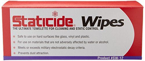 Kodak 1C8102 Staticide Wipes For Use With Kodak Scanners and Other Devices; Packaged Quantity 24; Wipe Dimensions 5