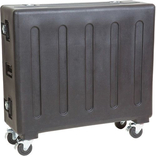 SKB 1RMM32-DHW Roto-molded Midas M32 Mixer Case with Wheels, Double walled for maximum strength, Six spring loaded handles, Eight heavy-duty steel latches, Custom foam interior, Four casters - two of which are locking casters, Large rubber gasket in the lid for moisture control, Roto-molded of Linear Medium Density Polyethylene, UPC 789270997028 (1RMM32-DHW 1RMM32 DHW 1RMM32DHW)