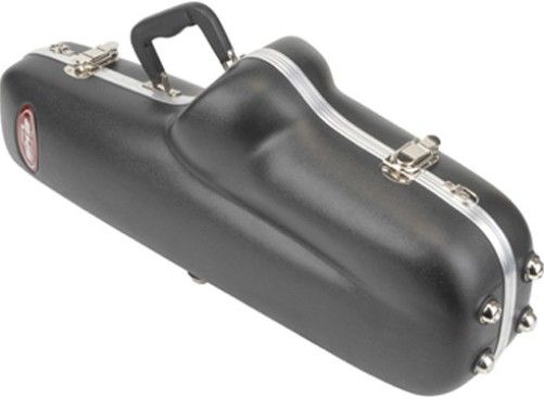 SKB 1SKB-140 Contoured Alto Sax Case, Valences for creating secure fit with D-Ring for strap, Hardware/latches reinforced with back plates, Neck and mouthpiece bags, UPC 789270014015 (1SKB-140 1SKB 140 1SKB140)