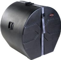 SKB 1SKB-D1822 Bass Drum Case with Padded Interior, Accommodate 18 x 22" Bass Drum, 22" / 55.88cm Interior Depth, 25" / 63.50cm Diameter, Webbed strap, High-tension slide release buckle, Rotationally molded polyethylene, Stackable for convenient storage, Pedestal feet, Padded interiors for added protection, UPC 789270202207 (1SKB D1822 1SKB-D1822 1SKBD1822) 
