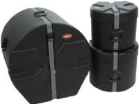 SKB 1SKB-DRP1 Drum Case Package 10x12", 12x14", 18x22", Rotationally molded polyethylene Material, 39" / 99.06cm Diameter, Sure Grip handles with a 90 deg. stop, Traditional D shape, Molded in feet for protection and upright positioning, Fabric covered foam inserts, Sure Grip handles with a 90 degree stop, Heavy-duty web strap for reliable closure, UPC 789270993365 (1SKB-DRP1 1SKB DRP1 1SKBDRP1) 