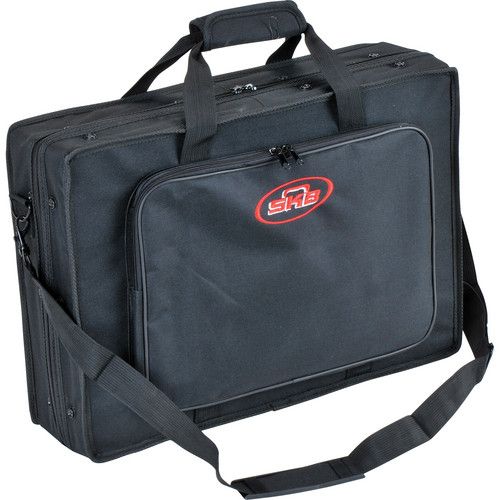 SKB 1SKB-SC1913 Controller Soft Case for MIDI or DJ Performance Controllers, Canvas Exterior with Accessory Pocket, Durable 600 Denier Exterior, Features Rigid Foam & Padded Interior, Padded Shoulder Strap & Carrying Handle, Heavy Duty Double Pull Zipper, 19