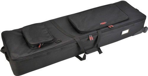 SKB 1SKB-SC88NKW Soft Case for 88 Note Arranger Keyboards, Soft Keyboard Case with Handle & Wheels, Wood Framed Sides, Fully Lined and Padded Interior, Nylon Exterior with Double Pull Zippers, Two Large External Storage Pouches, Shoulder and Piggyback Straps, Inline Skate Wheels, Expanding Stabilizer, UPC 789270992108 (1SKB-SC88NKW 1SKBSC88NKW 1SKB SC88NKW)