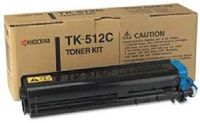 Kyocera 1T02F3CUS0 Model TK-512C Cyan Toner Kit For use with Kyocera ECOSYS FS-C5020N, FS-C5025N and FS-C5030N Laser Printers; Up to 8000 Pages Yield at 5% Average Coverage; Includes Waste Toner Bottle and Grid Cleaner; UPC 632983005965 (1T02-F3CUS0 1T02F-3CUS0 1T02F3-CUS0 TK512C TK 512C) 