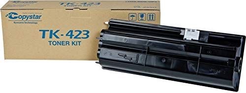 Kyocera 1T02FT0CS0 Model TK-423 Black Toner Cartridge For use with Kyocera/Copystar CS-2550 and KM-2550 Digital Multifunctionals, Up to 15000 Pages Yield at 5% Average Coverage, UPC 632983005026 (1T02-FT0CS0 1T02F-T0CS0 1T02FT-0CS0 TK423 TK 423)
