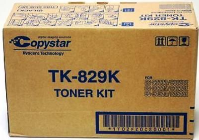 Kyocera 1T02FZ0CS0 Model TK-829K Black Toner Cartridge for use with Copystar CS-C2520, CS-C2525E, CS-C3225, CS-C3225E, CS-C3232, CS-C3232E and CS-C4035E Multifunctionals; Up to 15000 pages at 5% coverage; New Genuine Original OEM Kyocera Brand; UPC 632983007303 (1T02-FZ0CS0 1T02 FZ0CS0 1T02FZ0-CS0 1T02FZ0 CS0 TK829K TK 829K TK-829) 