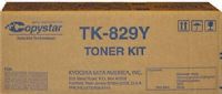 Kyocera 1T02FZACS0 Model TK-829Y Yellow Toner Kit For use with Kyocera/Copystar KM-C2520, KM-C2525, KM-C2525E, KM-C3225, KM-C3225E, KM-C3232, KM-C3232E, KM-C4035 and KM-C4035E Multifunction Printers; Up to 7000 Pages Yield at 5% Average Coverage; UPC 632983007334 (1T02-FZACS0 1T02F-ZACS0 1T02FZ-ACS0 TK829Y TK 829Y) 