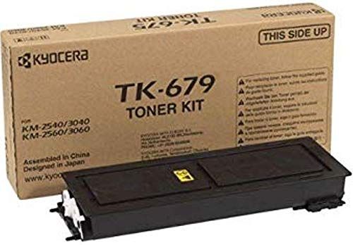 Kyocera 1T02H00CS0 Model TK-679 Black Toner Kit For use with Kyocera KM-2540, KM-2560, KM-3040, KM-3060 and TASKalfa 300i Monochrome Multifunctional Printers; Up to 20000 Pages Yield at 5% Average Coverage; UPC 632983011683 (1T02-H00CS0 1T02H-00CS0 1T02H0-0CS0 TK679 TK 679)