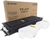Kyocera 1T02H00US0 Model TK-677 Black Toner Kit For use with Kyocera KM-2540, KM-2560, KM-3040, KM-3060 and TASKalfa 300i Monochrome Multifunctional Printers; Up to 20000 Pages Yield at 5% Average Coverage; Includes Two Waste Toner Containers, Grid Cleaner and Cloth; UPC 632983010051 (1T02-H00US0 1T02H-00US0 1T02H0-0US0 TK677 TK 677) 