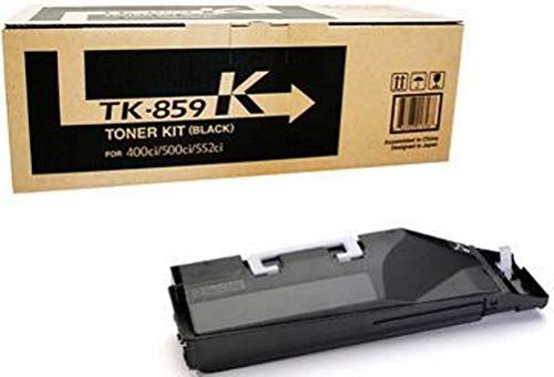 Kyocera 1T02H70CS0 Model TK-859K Black Toner Cartridge For use with Kyocera/Copystar CS-400ci, CS-500ci, CS-552ci, TASKalfa 400ci, 500ci and 552ci Color Multifunctional Printers; Up to 25000 Pages Yield at 5% Average Coverage; UPC 632983013588 (1T0-2H70CS0 1T02H-70CS0 1T02H7-0CS0 TK859K TK 859K)
