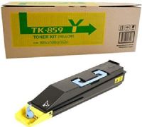 Kyocera 1T02H7ACS0 Model TK-859Y Yellow Toner Cartridge For use with Kyocera/Copystar CS-400ci, CS-500ci, CS-552ci, TASKalfa 400ci, 500ci and 552ci Color Multifunctional Printers; Up to 18000 Pages Yield at 5% Average Coverage; UPC 632983013526 (1T02-H7ACS0 1T02H-7ACS0 1T02H7-ACS0 TK859Y TK 859Y) 