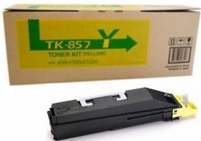 Kyocera 1T02H7AUS0 Model TK-857Y Yellow Toner Cartridge for use with Kyocera TASKalfa 400ci, 500ci and 552ci Printers, Up to 18000 pages at 5% coverage, New Genuine Original OEM Kyocera Brand, UPC 632983012710 (1T02-H7AUS0 1T02 H7AUS0 1T02H7A-US0 1T02H7A US0 TK857Y TK 857Y TK-857) 