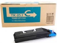 Kyocera 1T02H7CUS0 Model TK-857C Cyan Toner Cartridge for use with Kyocera TASKalfa 400ci, 500ci and 552ci Printers, Up to 18000 pages at 5% coverage, New Genuine Original OEM Kyocera Brand, UPC 632983012833 (1T02-H7CUS0 1T02 H7CUS0 1T02H7C-US0 1T02H7C US0 TK857C TK 857C TK-857)  