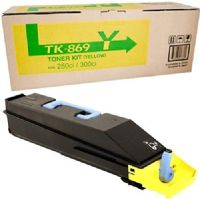 Kyocera 1T02JZACS0 Model TK-869Y Yellow Toner Cartridge For use with Kyocera/Copystar CS-250ci, CS-300ci, TASKalfa 250ci and 300ci Color Multifunction Laser Printers; Up to 12000 Pages Yield at 5% Average Coverage; UPC 632983013601 (1T02-JZACS0 1T02J-ZACS0 1T02JZ-ACS0 TK869Y TK 869Y) 