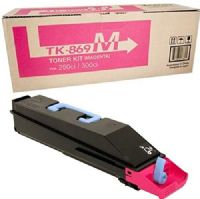 Kyocera 1T02JZBCS0 Model TK-869M Magenta Toner Cartridge For use with Kyocera/Copystar CS-250ci, CS-300ci, TASKalfa 250ci and 300ci Color Multifunction Laser Printers; Up to 12000 Pages Yield at 5% Average Coverage; UPC 632983013625 (1T02-JZBCS0 1T02J-ZBCS0 1T02JZ-BCS0 TK869M TK 869M) 