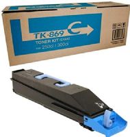 Kyocera 1T02JZCCS0 Model TK-869C Cyan Toner Cartridge For use with Kyocera/Copystar CS-250ci, CS-300ci, TASKalfa 250ci and 300ci Color Multifunction Laser Printers; Up to 12000 Pages Yield at 5% Average Coverage; UPC 632983013649 (1T02-JZCCS0 1T02J-ZCCS0 1T02JZ-CCS0 TK869C TK 869C) 