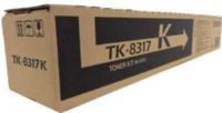 Kyocera 1T02MV0US0 Model TK-8317K Black Toner Cartridge for use with Kyocera TASKalfa 2550ci Printer, Up to 12000 pages at 5% coverage, New Genuine Original OEM Kyocera Brand, UPC 708562019354 (1T02-MV0US0 1T02 MV0US0 1T02MV0-US0 1T02MV0 US0 TK8317K TK 8317K TK-8317)  