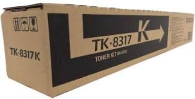 Kyocera 1T02MV0US0 Model TK-8317K Black Toner Cartridge for use with Kyocera TASKalfa 2550ci Printer, Up to 12000 pages at 5% coverage, New Genuine Original OEM Kyocera Brand, UPC 708562019354 (1T02-MV0US0 1T02 MV0US0 1T02MV0-US0 1T02MV0 US0 TK8317K TK 8317K TK-8317) 