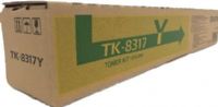 Kyocera 1T02MVAUS0 Model TK-8317Y Yellow Toner Cartridge for use with Kyocera TASKalfa 2550ci Printer, Up to 12000 pages at 5% coverage, New Genuine Original OEM Kyocera Brand, UPC 632983027912 (1T02-MVAUS0 1T02 MVAUS0 1T02MVA-US0 1T02MVA US0 TK8317Y TK 8317Y TK-8317)  