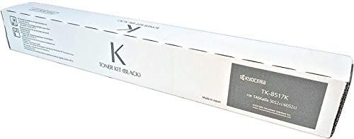 Kyocera 1T02ND0US0 Model TK-8517K Black Toner Cartridge For use with Kyocera/Copystar CS-5052ci, CS-6052ci, TASKalfa 5052ci and 6052ci Color Multifunctional Printers; Up to 30000 Pages Yield at 5% Average Coverage; UPC 632983038451 (1T02-ND0US0 1T02N-D0US0 1T02ND-0US0 TK8517K TK 8517K)