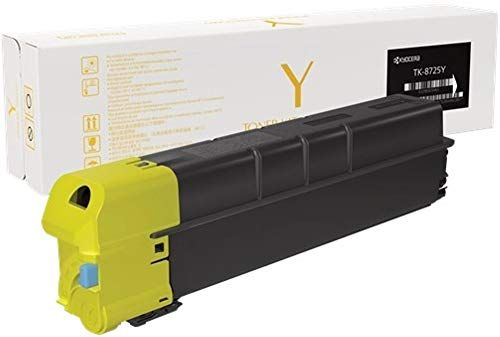 Kyocera 1T02NHAUS0 Model TK-8727Y Yellow Toner Cartridge For use with Kyocera/Copystar CS-7052ci, CS-8052ci, TASKalfa 7052ci and 8052ci Color Multifunction Laser Printers; Up to 30000 Pages Yield at 5% Average Coverage; UPC 632983039489 (1T02-NHAUS0 1T02N-HAUS0 1T02NH-AUS0 TK8727Y TK 8727Y)
