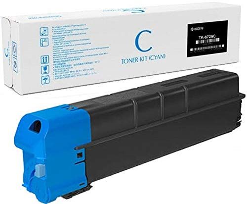 Kyocera 1T02NHCCS0 Model TK-8729C Cyan Toner Cartridge For use with Kyocera/Copystar CS-7052ci, CS-8052ci, TASKalfa 7052ci and 8052ci Color Multifunction Laser Printers; Up to 30000 Pages Yield at 5% Average Coverage; UPC 632983039588 (1T02-NHCCS0 1T02N-HCCS0 1T02NH-CCS0 TK8729C TK 8729C)