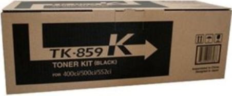 Kyocera 1T02P80CS0 Model TK-859K Black Toner Cartridge for use with Kyocera Copystar CS400ci, CS500ci and CS552ci Printers, Up to 25000 pages at 5% coverage, New Genuine Original OEM Kyocera Brand, UPC 632983031209 (1T02-P80CS0 1T02 P80CS0 1T02P80-CS0 1T02P80 CS0 TK859K TK 859K TK-859) 