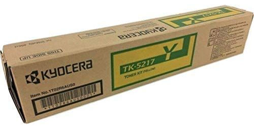 Kyocera 1T02R6AUS0 Model TK-5217Y Yellow Toner Cartridge 1T02R6AUS0 For use with Kyocera TASKalfa 406ci A4 Color Multifunctional Printer, Up to 15000 Pages Yield at 5% Average Coverage, UPC 632983036167 (1T02-R6AUS0 1T02R-6AUS0 1T02R6-AUS0 TK5217Y TK 5217Y)