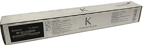 Kyocera 1T02RRCUS0 Model TK-8802K Black Toner Cartridge For use with Kyocera ECOSYS P8060cdn A3 Color Laser Printer, Up to 30000 Pages Yield at 5% Average Coverage, UPC 632983046579 (1T02-RRCUS0 1T02R-RCUS0 1T02RR-CUS0 TK8802K TK 8802K) 