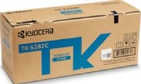 Kyocera 1T02TWCUS0 Model TK-5282C Cyan Toner Kit For use with Kyocera ECOSYS M6235cidn, M6635cidn and P6235cdn A4 Multifunctional Printers; Up to 11000 Pages Yield at 5% Average Coverage; Includes Waste Toner Container (1T02-TWCUS0 1T02T-WCUS0 1T02TW-CUS0 TK5282C TK 5282C) 